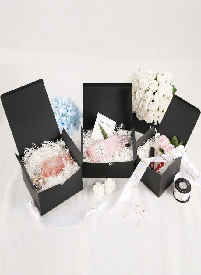 JINMING 30 Gift Boxes 8x8x4 Inches, Matte Black Gift Boxes Bulks for Mother's Day, Father's Day, Party, Birthday, Groomsman Proposal Boxes for Light Gifts - Image 4